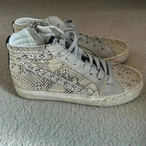 Vintage Havana Gray Snake Print Sneakers
